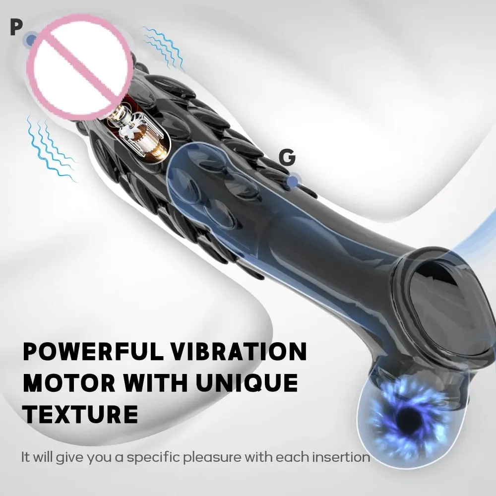 Reusable Cock Ring Vibrator Delay Condom Penis Sleeve Extension Extend Dildo Adult Anal Plug Sex Toys For Men For Women Sex Toys — image 5
