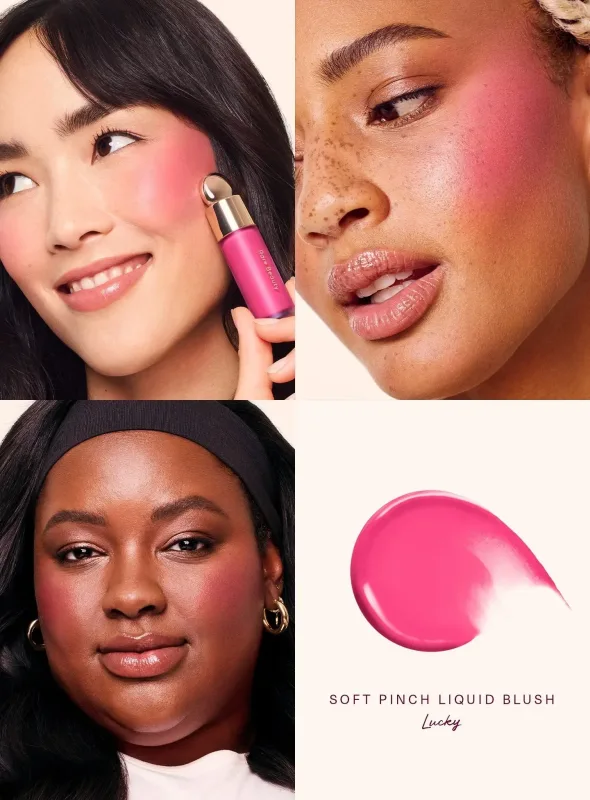 Rare Beauty New Liquid Blush and Liquid Luminizer Bundle Set Enchant Enlighten Hightlighter Happy Joy Lucky Love Hope Blush Gift — image 21