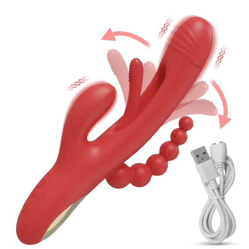 2023 Rabbit Tapping G-Spot Patting Vibrator for Women Clitoris Clit Stimulator Powerful 21 Modes Sex Toy Female Goods for Adults — image 9