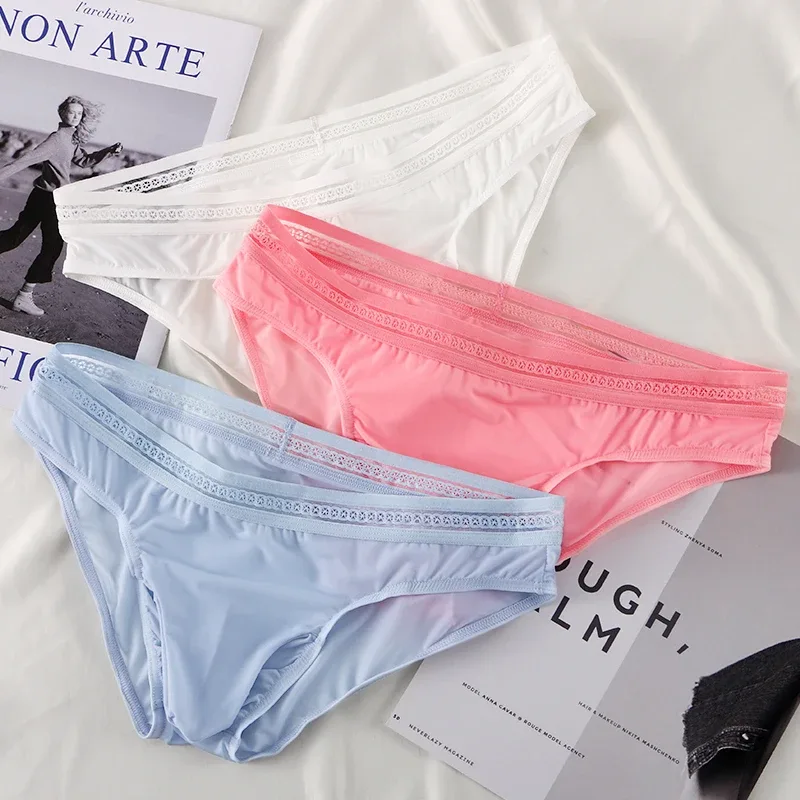 Summer New Men's Briefs Men's Gunmetal Separation Breathable Men's Ice Silk Cool Briefs — image 2