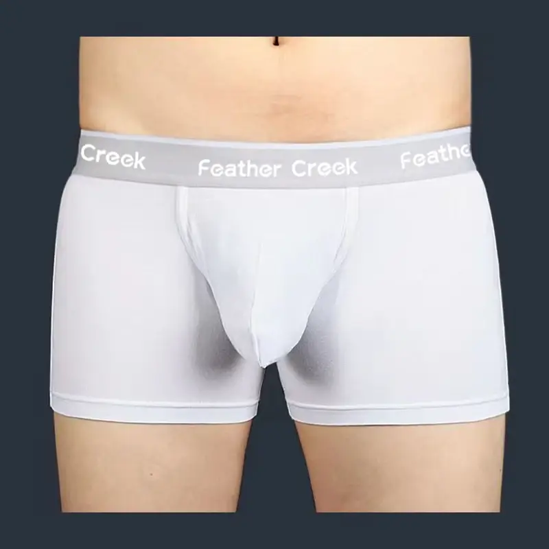 Mens Everyday 대형 파우치 속옷 U 볼록한 벌지 내구성 강화 매끄러운 코튼 브리프 통기성 저층 복서 반바지 적합 — image 6