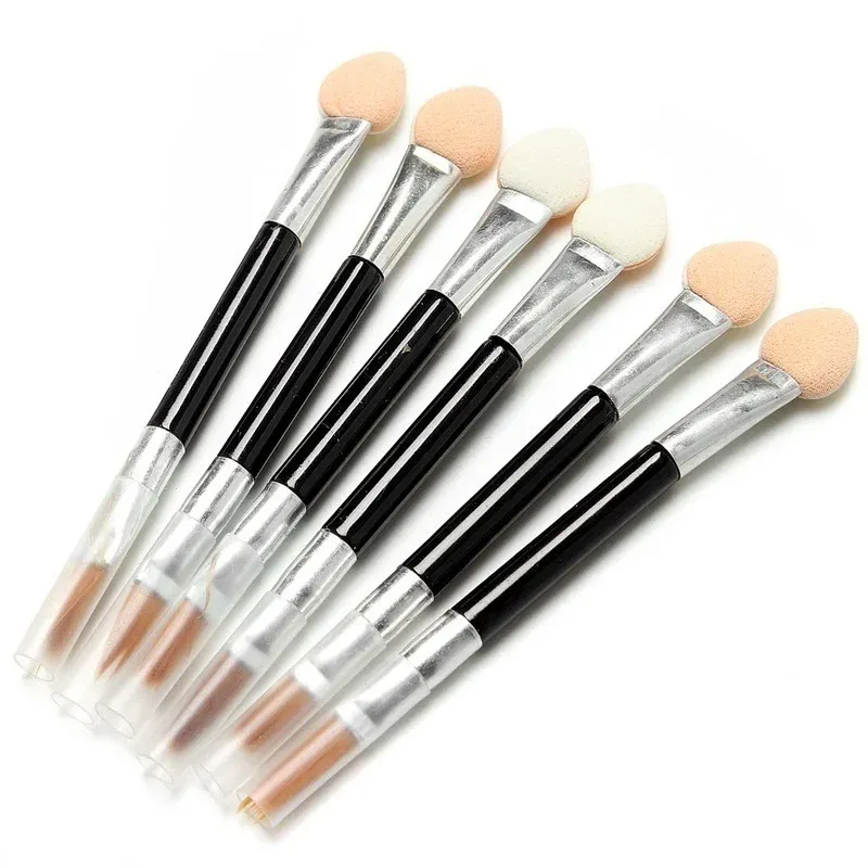 10Pcs Applicator Double-Ended Cosmetic Brushes Women Makeup Eyeshadow Eyeliner Sponge Lip Brush Set Disposable Makeup Brush — image 4