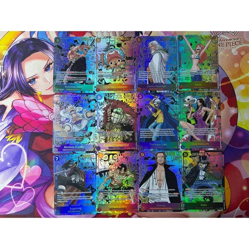 ONE PIECE Roronoa Zoro Monkey D. Luffy DIY Homemade Collection Card English Japanese Version Toys Christmas Birthday Gift — image 42