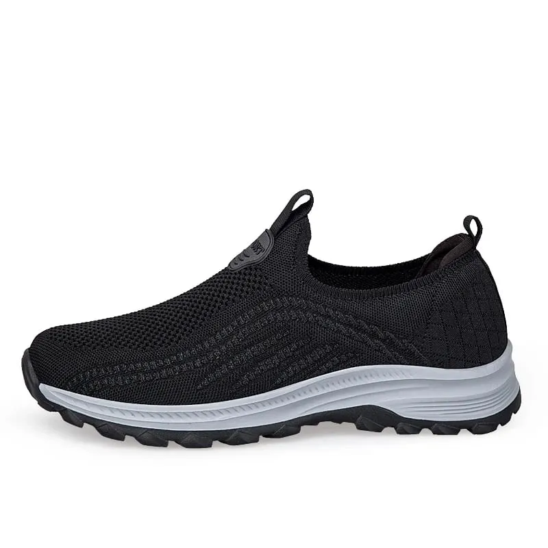 Plus big 49 50 51 52 Men's Elderly Slip-On Walking Shoes Breathable Mesh Non-Slip Casual Sneakers Lightweight Comfort Shoes — image 3