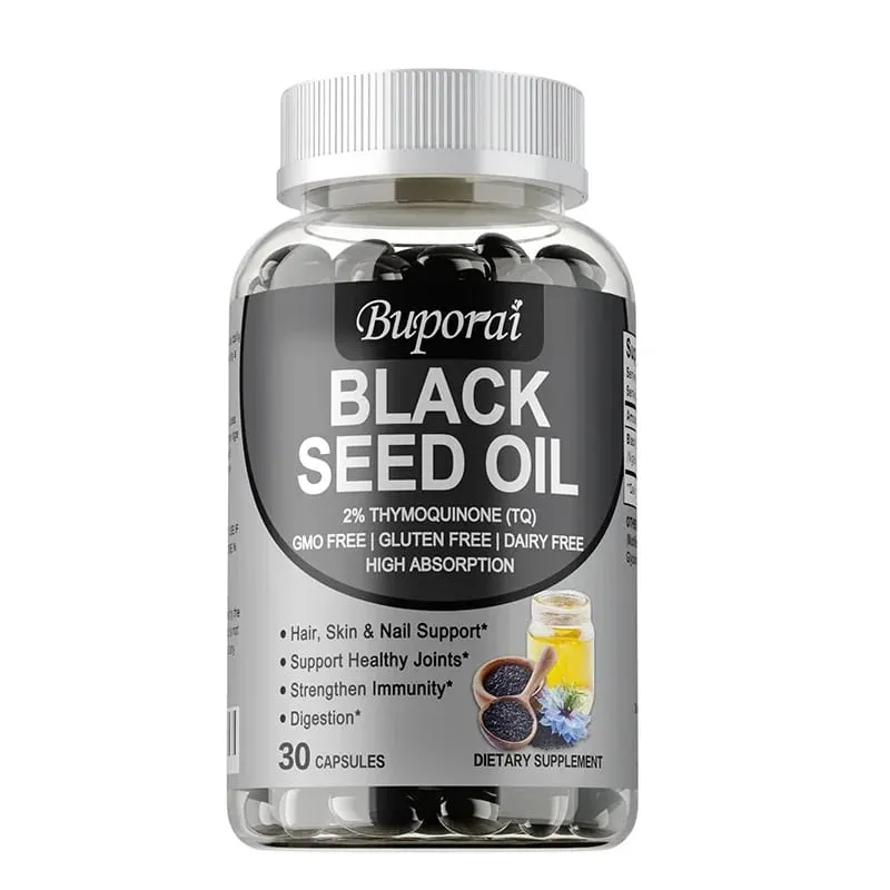 Premium Black Seed Oil 120 Capsules - Support Overall Health | Immune System Support Non-GMO Gluten-Free Supplement