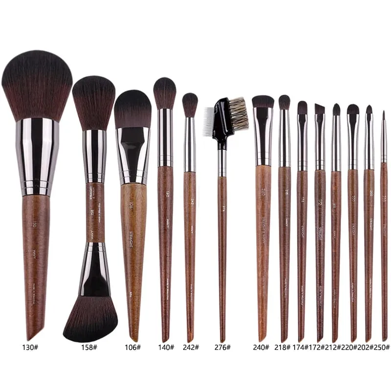 2pc/35pcs MF Natural Wood Soft Makeup Brushes Powder Foundation Concealer Make Up Brush Blush Synthetic Hair Shadow Tools — image 15