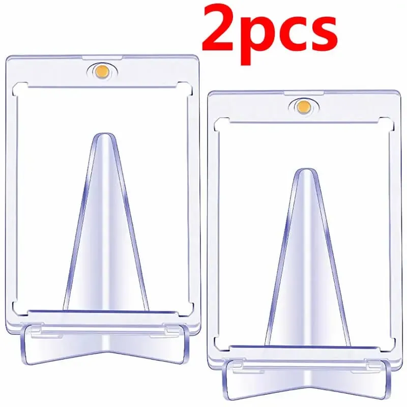 Magnetic Card Holder 35PT Support Set Protectors Hard Plastic Sleeves Trading Display Case For Pokemon Baseball Sports Yugioh — image 8