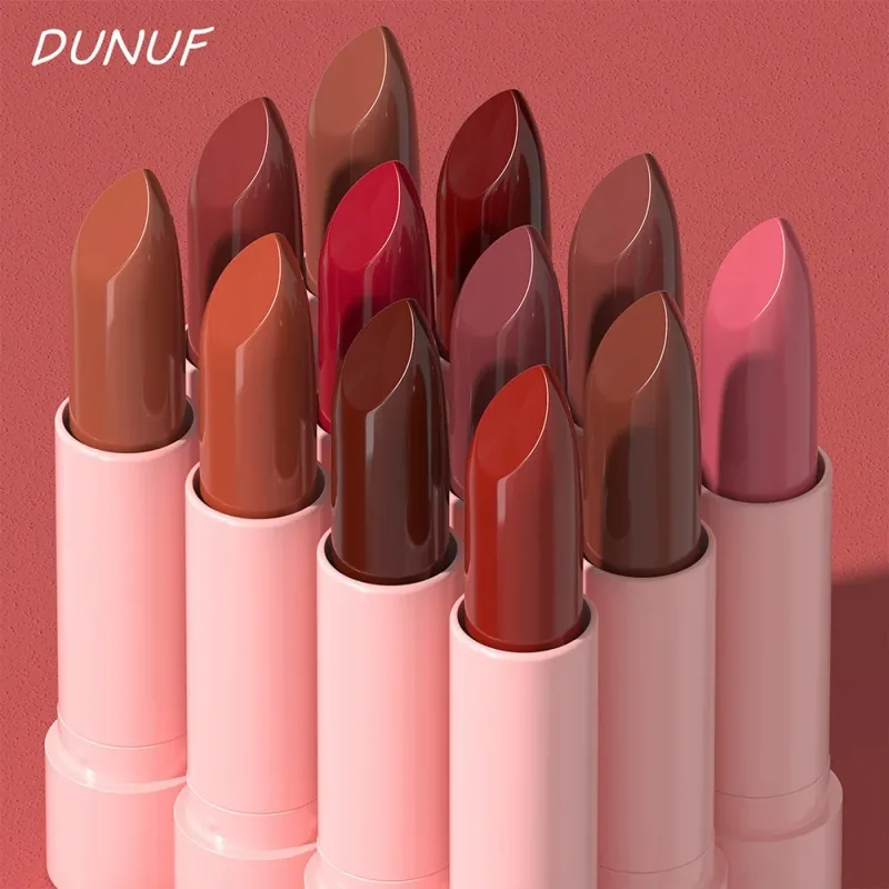 2Pcs/Set Lipstick+Lip Liner Makeup Kit Matte Nude Long-lasting Waterproof Non Staining Tapered Nib Lip Contour Pen Lip Cosmetics