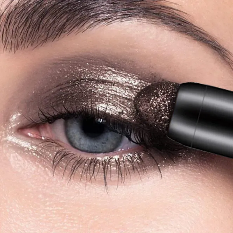 2 In 1 Eyeshadow Lipstick Stick Pencil Waterproof Glitter Matte Eye Shadow Makeup Pigment Eyeshadow Pen — image 1