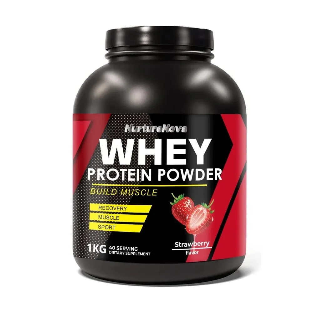 NurtureNova Whey Protein Powder 40 Servings Protein Drink Mix for Adults Chocolate Matcha Strawberry Flavor Daily Nutrition — image 3