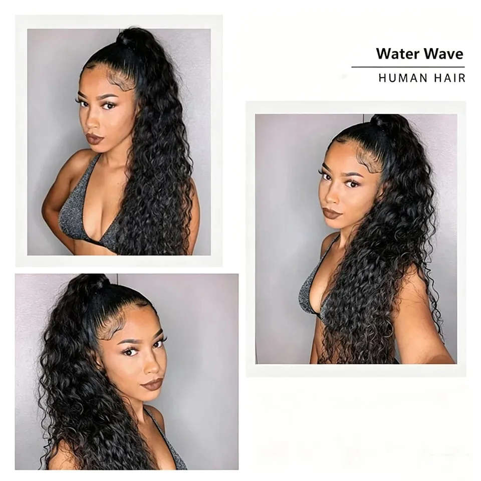 15A Curly Clip In Hair Extensions Human Hair Water Wave Clip 8PC/Set 120g Curly Wavy Clip Hair Wig For Women Remy Virgin Hair