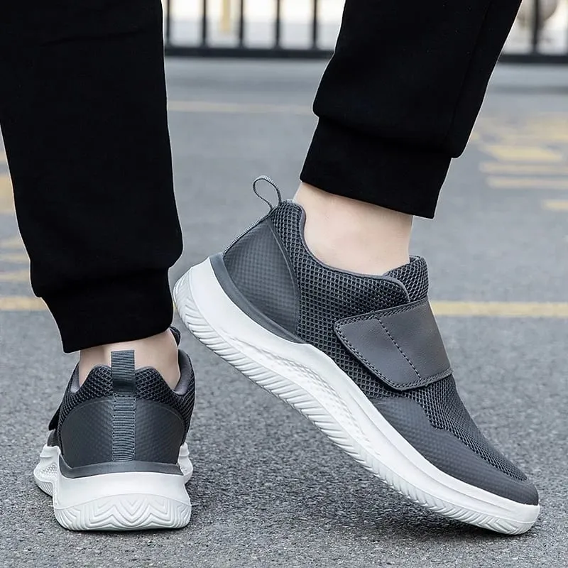 Men Orthopedics Wide Feet Swollen Walking Casual Shoes Thumb Eversion Adjusting Soft Comfortable Diabetic Man Shoes Big Size — image 7