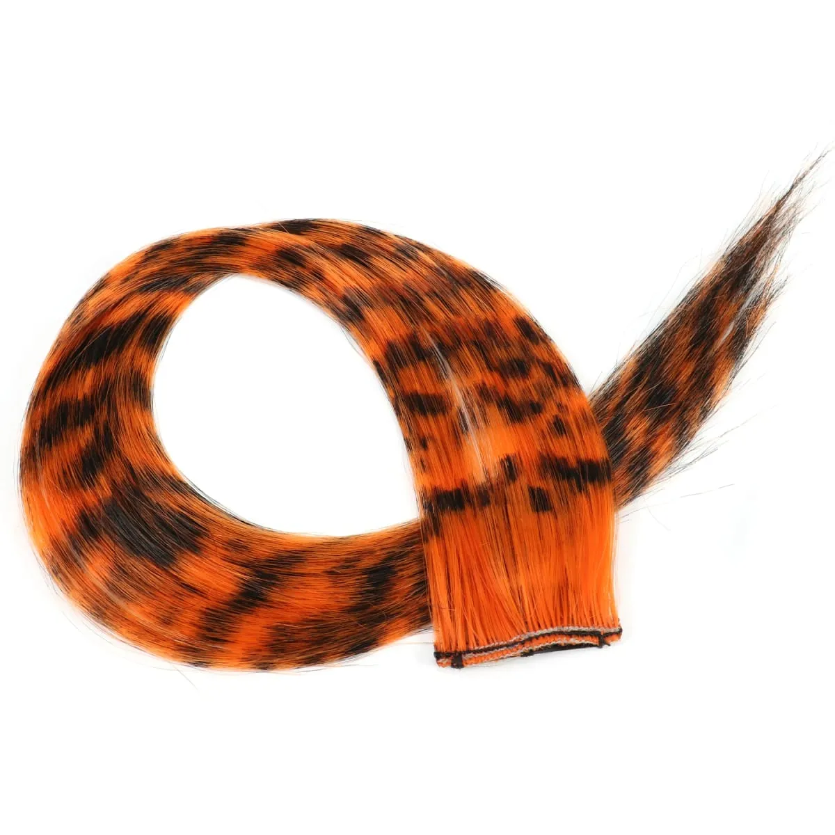 Feather Hair Extensions Colored Synthetic Hair Feather Colorful False Hair Extension Mixed Color Straight Hair For Women Girls — image 17