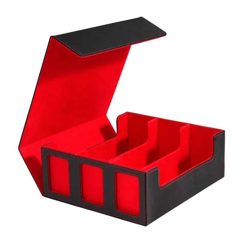Card Storage Box for Trading Cards 1800+ Deck Box with Display Window Fits for Magic TCG PTCG Sports Cards — image 7