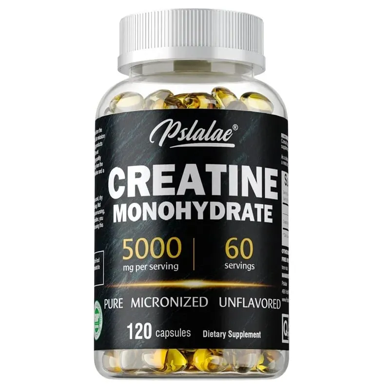 Creatine Monohydrate Capsule - Enhance Muscle Strength Relieve Fatigue Promote Energy Production and Improve Performance
