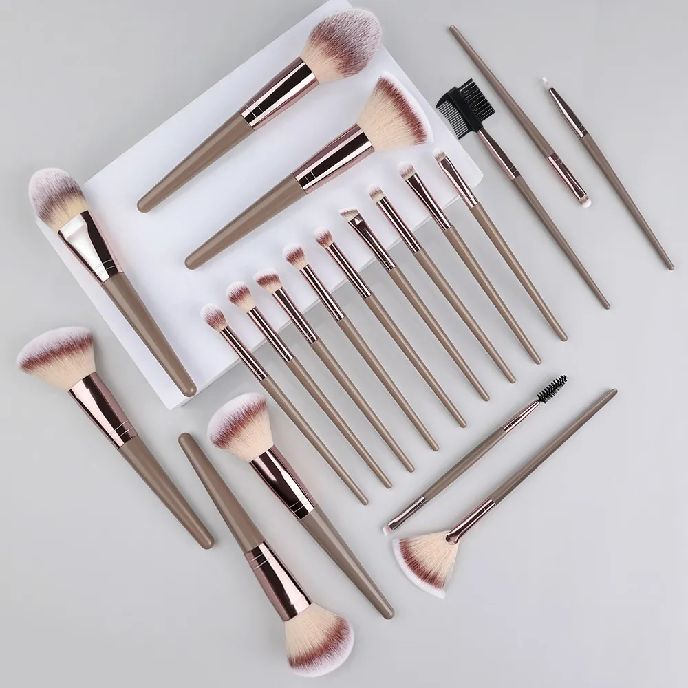 3-20PCS Makeup Brushes Set Eyeshadow Fluffy Foundation Concealer Blush Highlighter Storage Box Female Cosmetics Beauty Tools — image 3
