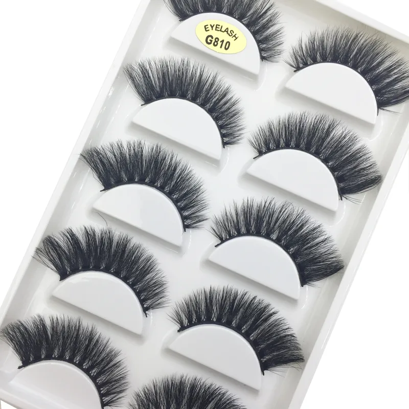 5 Pairs 3D Mink False Eyelashes Soft Lashes Cat Eye Eyelash Makeup Faux Cils Cilios Maquiagem H13 MINI CAT E01 — image 18