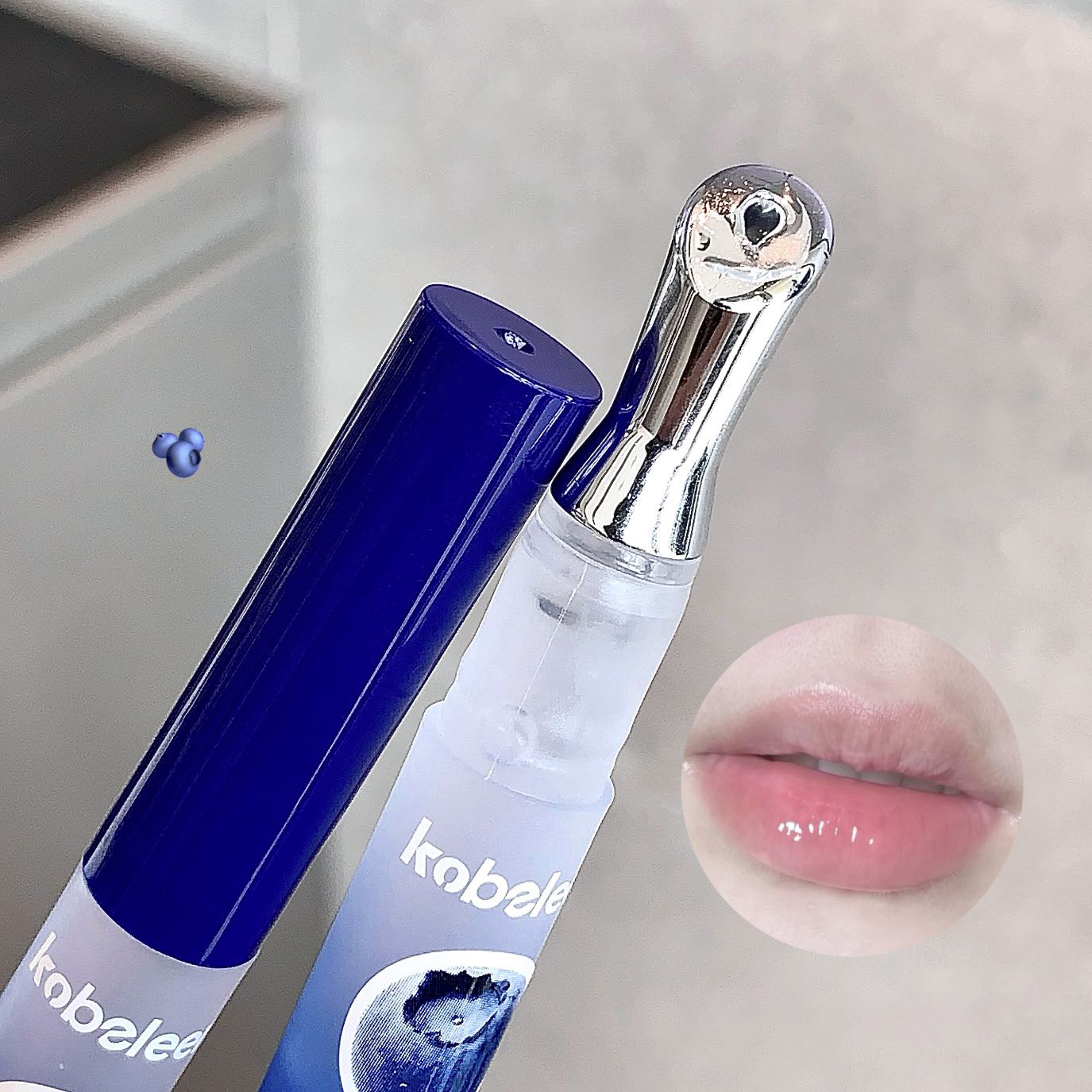 Peach Lip Oil Hydrating Mirror Lip Gloss Moisturizing Non-sticky Lip Tint Lips Plumper Autumn and Winter Lips Care Serum Primer — image 6