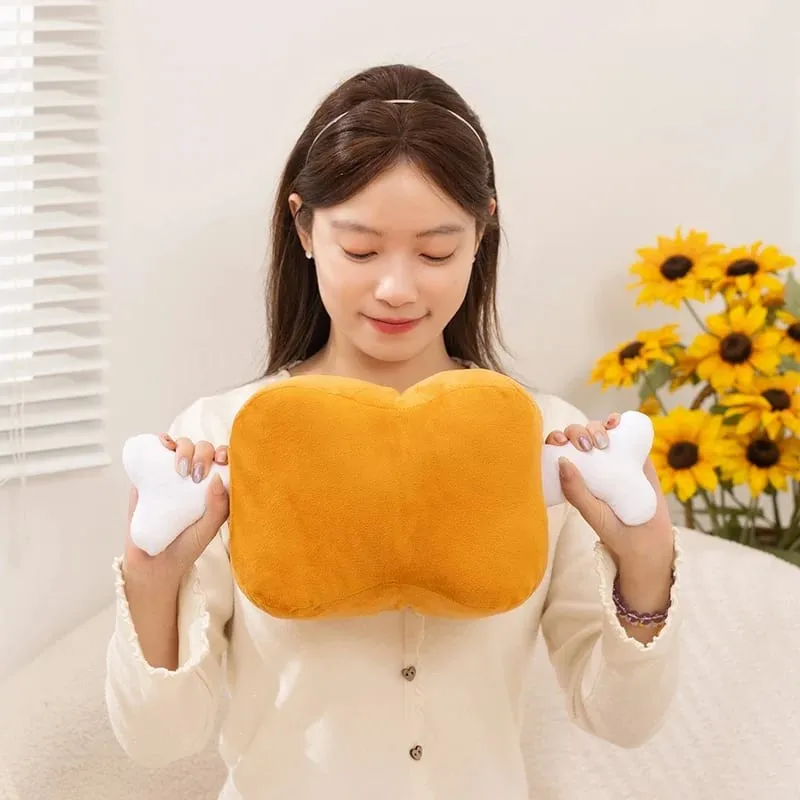40 centimetri di Carne Con Osso Peluche Osso Cuscino Divertente Carne Scrivania Pisolino Cuscino Farcito Morbida Bambola Per Dormire Cuscino Del Divano Arredamento Della Camera — image 7