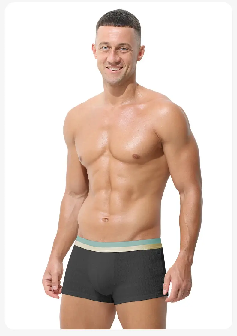 Men's cotton underwear men's boxers summer thin trend boys sports boxers antibacterial boxers