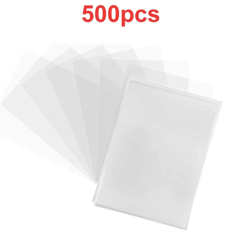 100Pcs Transparent Game Card Cover Clear Protector Sleeve Holder For Pokmones Board Game ID Trading Folder Photo Pouch Kit Toy — image 10