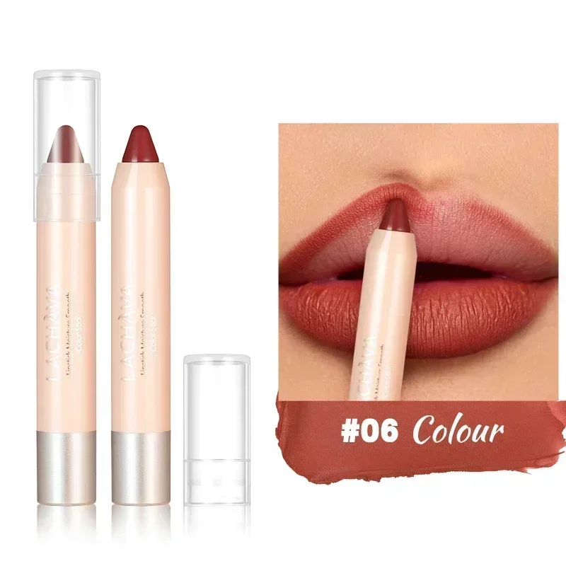 Nude Brown Lipliner Pen Waterproof Sexy Red Matte Contour Tint Lipstick Lasting Non-stick Cup Lipliner Pen Lips Makeup Cosmetic — image 15