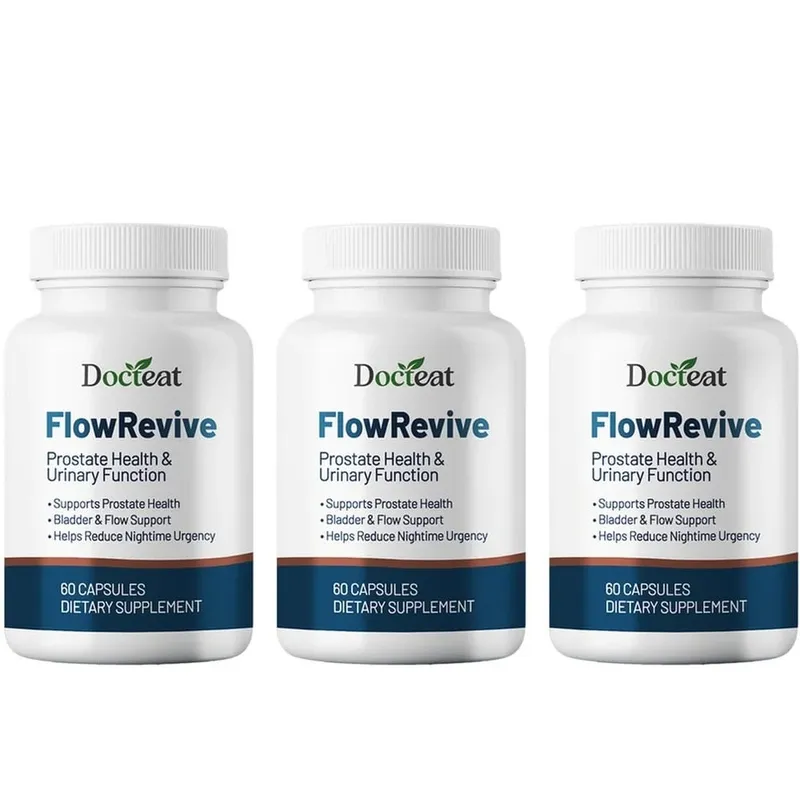 Docteat FlowRevive Prostate & Urinary Support Capsules with Saw Palmetto Pumpkin Seed and Pygeum Bark Extract - 60 Capsules — image 11