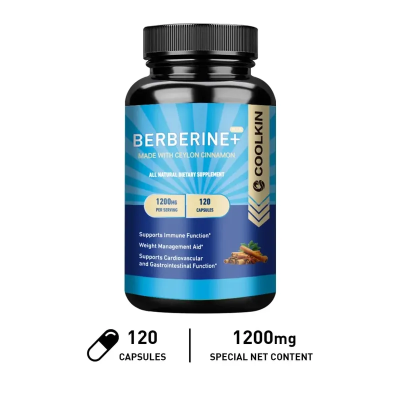 Premium Berberine HCl 1200 Mg Plus Organic Ceylon Cinnamon - Suporta sa Immune System Weight Management Supplement