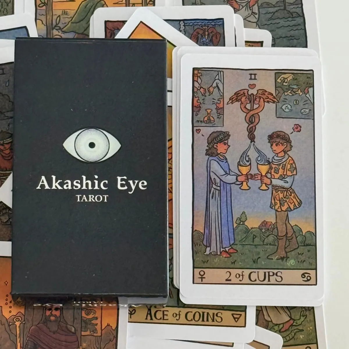 Akashic Eye Tarot Cards Deck 78Pcs For Easy Beginners Fate Fortune Telling Party Tabletop Board Game Toy — image 1