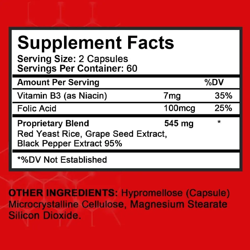 Cholesterin-Gesundheitsergänzungsmittel – Senkt LDL und Triglyceride Unterstützt einen gesunden Cholesterinspiegel Natürliche Herzgesundheitskapseln — image 7