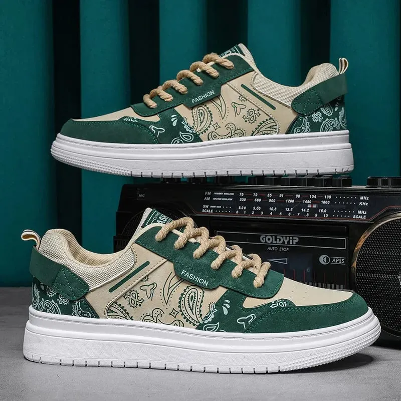Men's Casual Leather Sneakers Waterproof Vulcanized Shoes Men 2023 Comforthable Spring Sneakers Men Casual Shoes Plus Size 39-44 — image 1