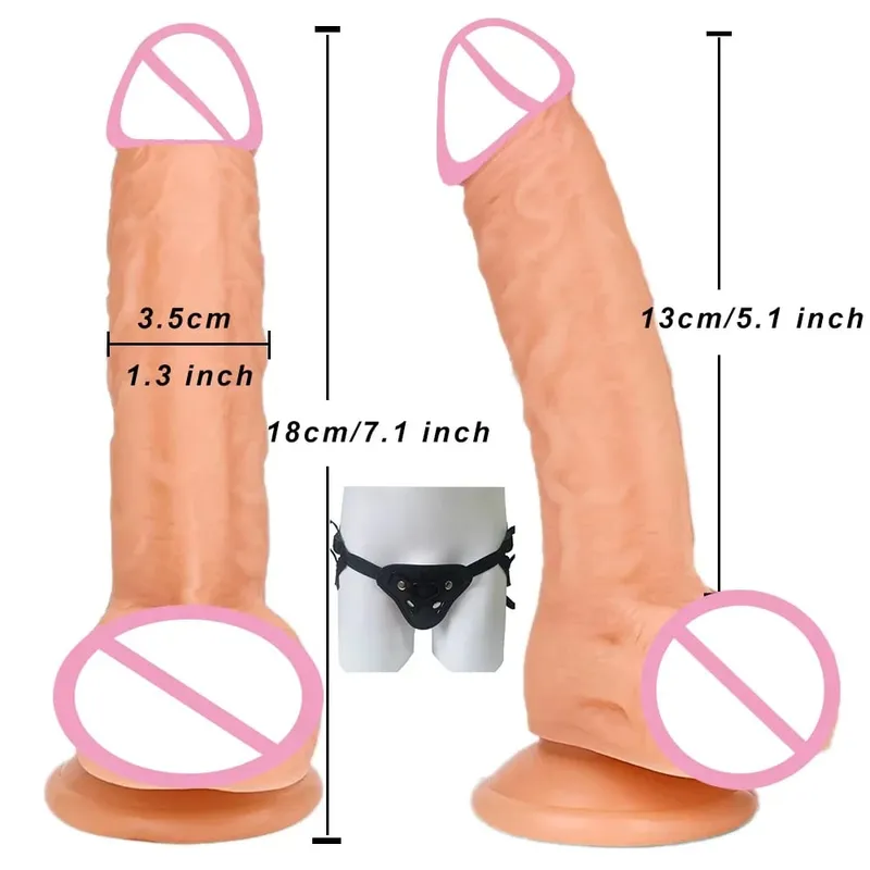 Oversized Realistic Dildo Huge Penis Penetration Anal Sex Toys For Women Masturbation Soft Dick Dildos Sexy Adult Sex Toy Gay — image 24
