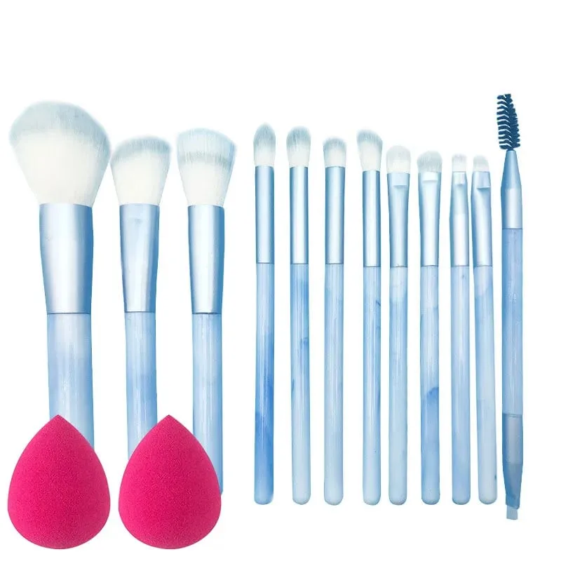 10/14Pcs Makeup Brushes Set EyeShadow Foundation Women Cosmetic Loose Powder Blush Super Soft Blending Make Up Brush Beauty Tool — image 15