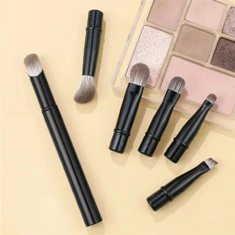 6Pcs Mini Travel Makeup Brushes Set with Box Portable Cosmetic Powder Foundation Blush Blending Concealer Make Up Brushes Set — image 3