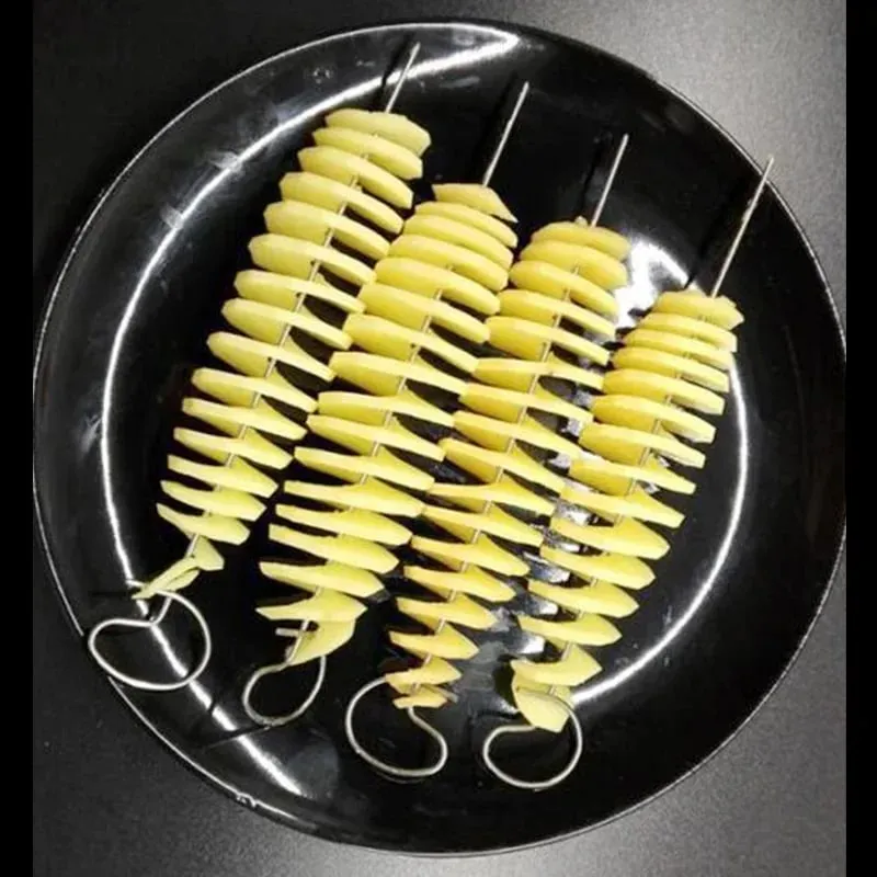 Whirlwind Potato Spiral Cutter Potato Tower Making Machine Vegetable Slicer Creative Vegetable Tools Kitchen Accessories Gadgets — image 5