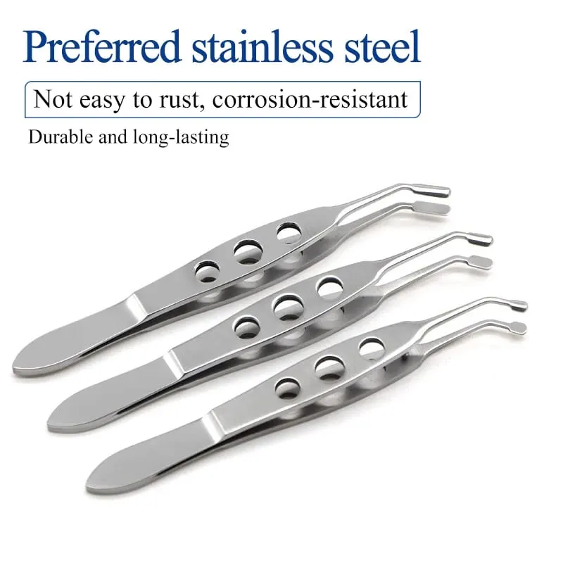 1PCS stainless Steel Massage Forceps Meibomian Gland Compressor Meibum Expressor Eye Plastic Surgery Eyelid Tools — image 3
