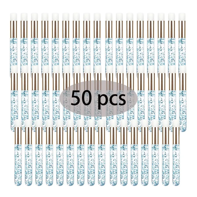 50Pcs 전문 소프트 래쉬 확장 샴푸 브러쉬 딥 클렌징 속눈썹 눈썹 코 필 케어 살롱 미용 용품 도구 — image 12