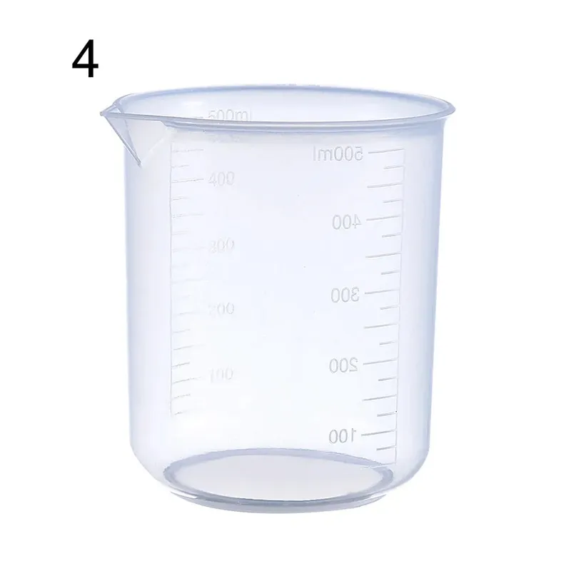 Measuring Cup Transparent Plastic Laboratory Beaker Graduated Liquid Jug Cup Kitchen Baking Cooking Measurement Scale Container — image 13