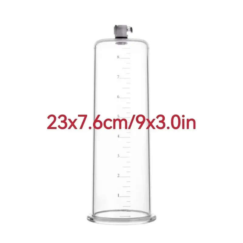 Acrylic Penis Pump Accessories Vacuum Penis Enlargement Device Masturbation Vacuum Pump Flange Pump Penis Cylinder Set Sex Toys