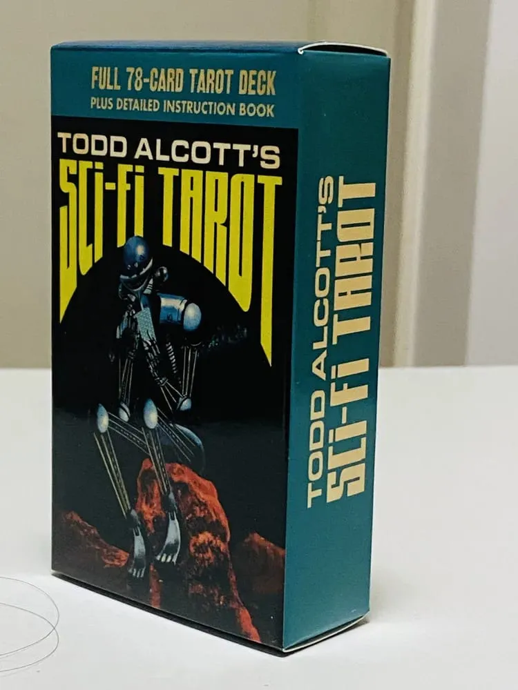 Todd Alcott's Sci-Fi Tarot Cards A 78 Divination Deck English Versions Edition Oracle Board Playing Table Game For Party