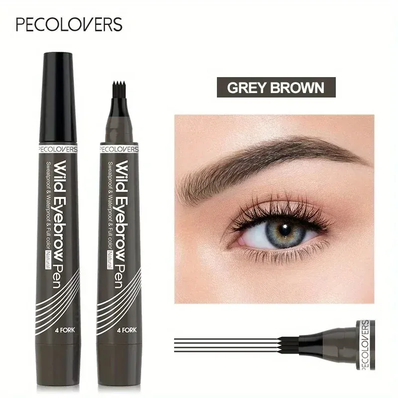 3PCS Waterproof Natural Eye Brow Pencil Matte Liquid Tint Makeup Lasting Eyebrow Tattoo Smudge-proof Cosmetic — image 4