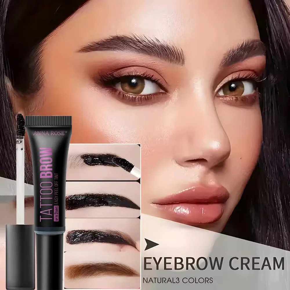 Peel-Off Eyebrow Gel Tint Waterproof Brow Tattoo Cream Long-Lasting Brow Dye Natural Eye Brow Shaping Makeup for Women — image 4