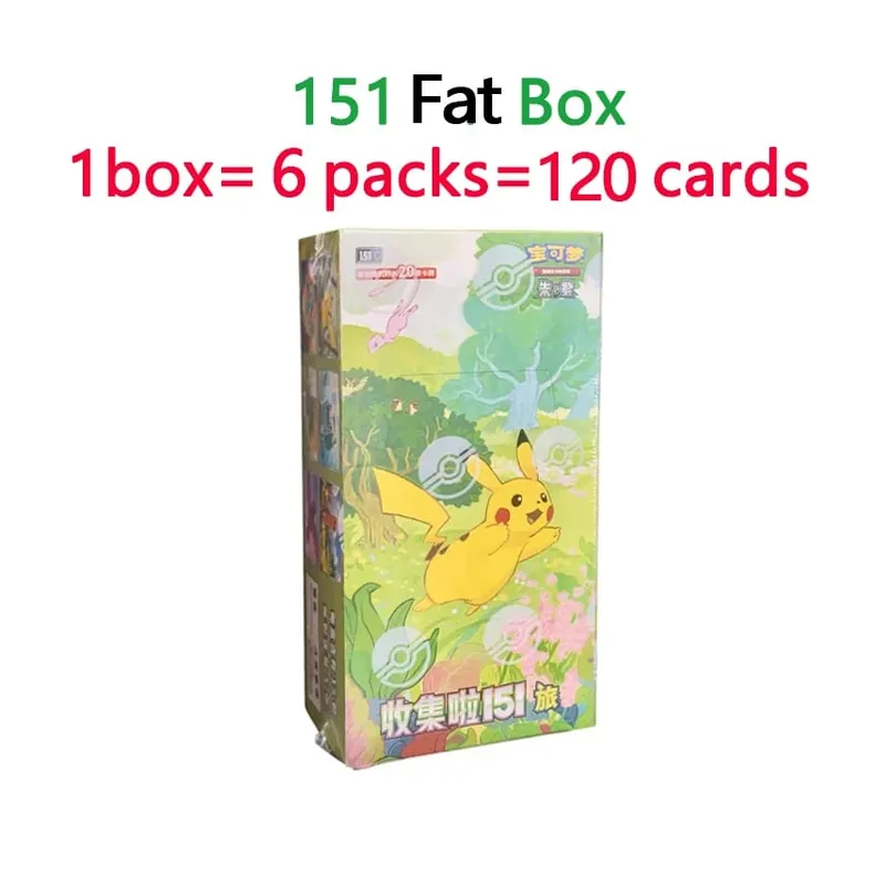 오리지널 정품 포켓몬 트레이딩 PTCG 카드 수집 151 Vol.2 보충 팩 참조 151 코인 세트 카드 도서 수집 어린이 선물 — image 10