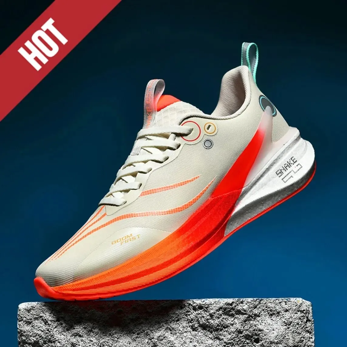 Men Marathon Carbon Plate Air Cushion Running Shoes Breathable Lightweight Outdoor Athletic Racing Training Sports Sneakers — image 2