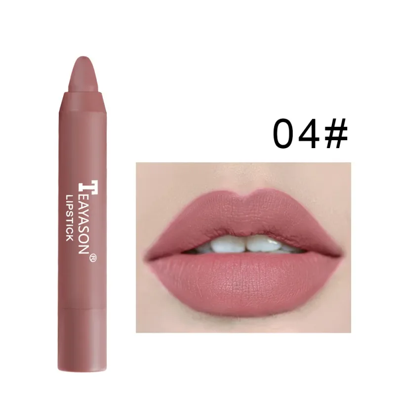 Matte Lipstick Easy Coloring Non-Stick Cup Long-Lasting Comfortable Wear Lip Makeup for Women