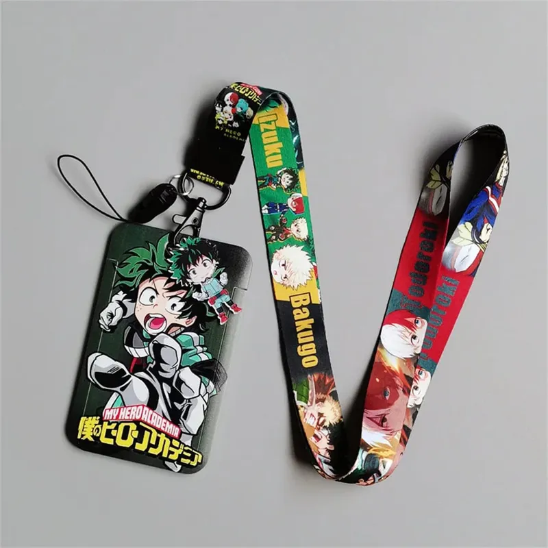 My Hero Academia Figures Cartoon Card Holder Student Cell Phone Lanyard Campus Cartoon Clutch deku All Might Cartoon Card Holder — image 10