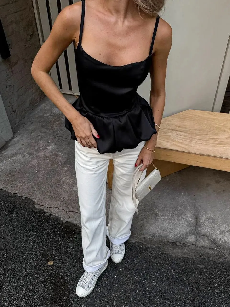Satin Party Evening Tank Top 2026 Ladies Strap Zipper Design Backless Sexy Blouse Streetwear Solid Luxury Camisole — image 8