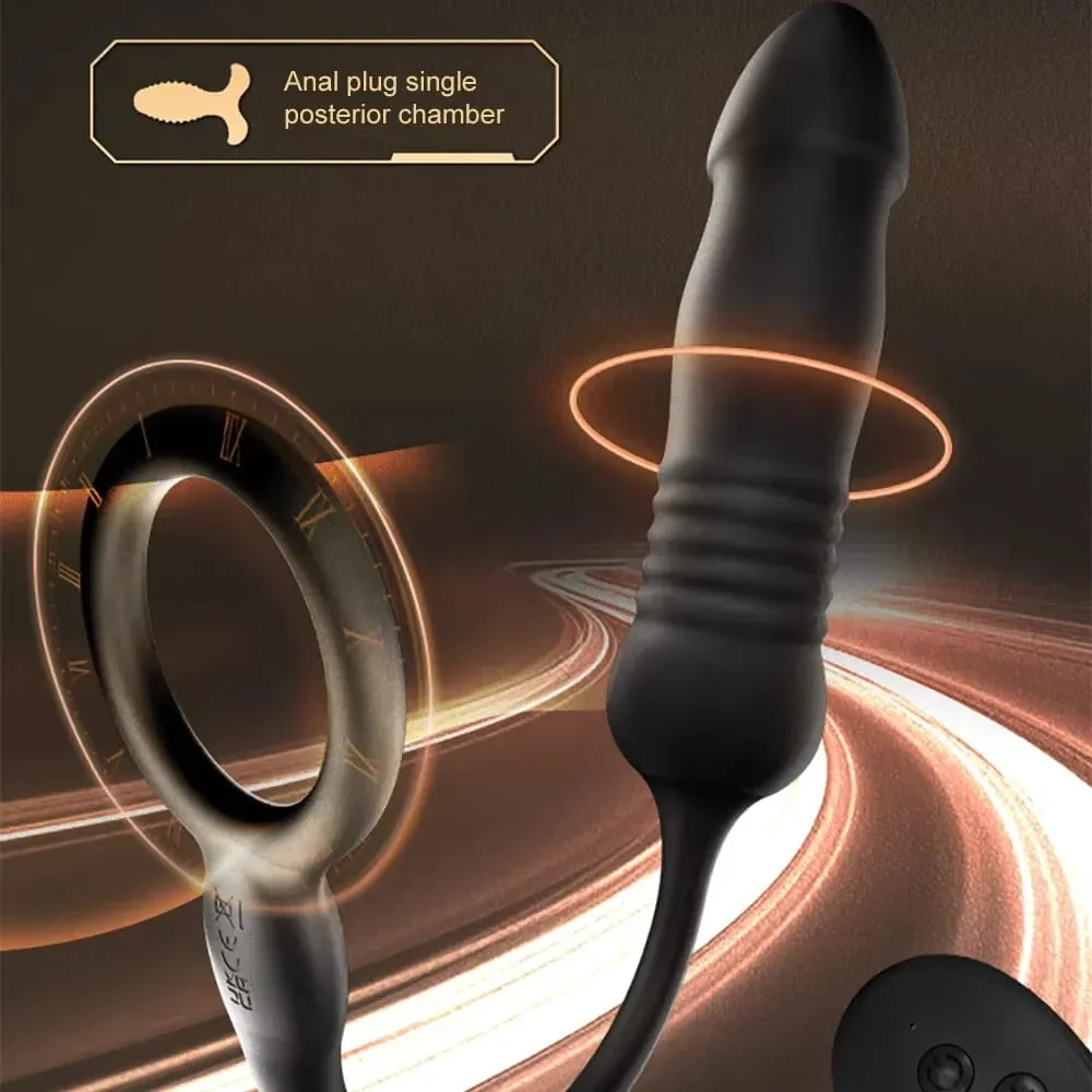 Telescopic Dildo Vibrator G Spot Massage Remote Vibrating Egg Clitoris Stimulator Anal Plug Vibrator Sex Toys for Women Men Gay — image 2