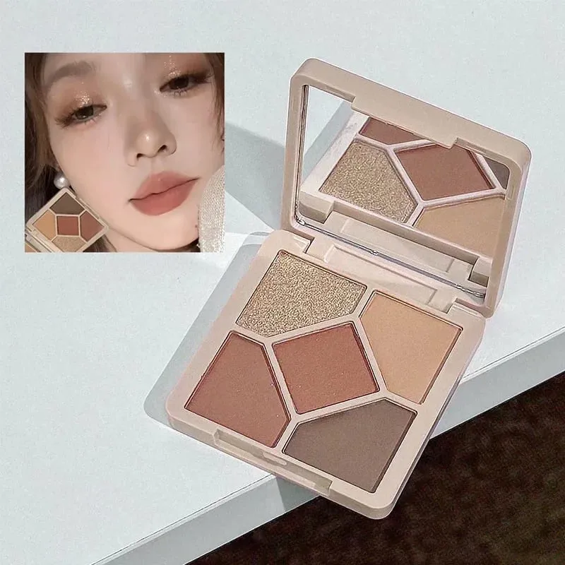Multipurpose Makeup Set 4pc Double Head Lip Glaze Face Pressed Powder Blusher Eyeshadow Eyebrow Pencil Eyeliner Lip Oil — image 6