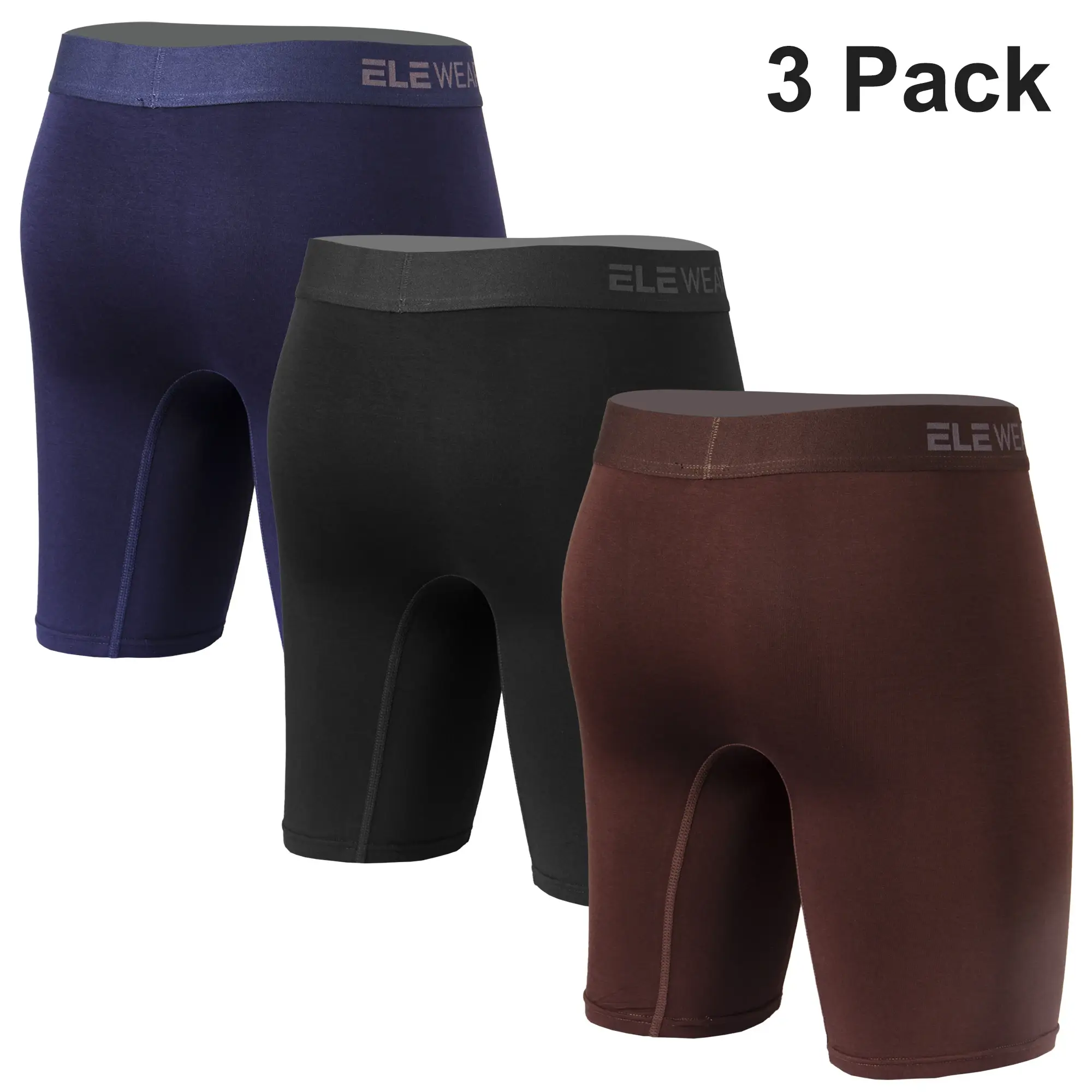 3 Pack Men Modal Underwear With Opening Up Breathable Mens Boxershorts Men's Panties Underpants Plus Size Boxers Brief — image 6